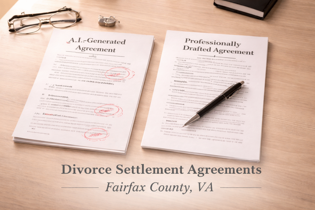 Can AI Draft a Divorce Settlement Agreement After Divorce Mediation in Virginia?